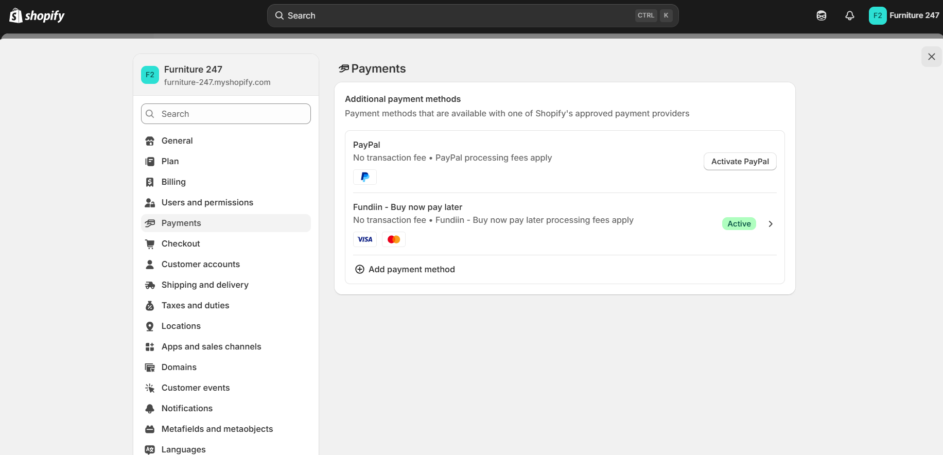 Successfully configured Fundiin